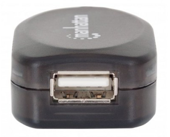 Cable USB - Extension MANHATTAN, 10 m, USB A, USB A, Macho/hembra