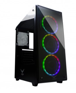 Gabinete Gaming Naceb Technology PLAYER Crystal Case NA-0603, Full ATX, Negro
