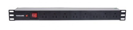 Barra PDU INTELLINET 713993, Regleta eléctrica, 1U, Aluminio