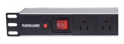 Barra PDU INTELLINET 713993, Regleta eléctrica, 1U, Aluminio