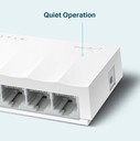 Switch De 5 PuertosPara Escritorio TP-LINK LS1005 De 5 Ptos 10/100M Y Tecnología Green Ethernet