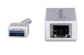 Tarjeta de Red USB - Ethernet Manhattan 506731, USB 2.0, RJ-45, Macho/hembra, Color blanco