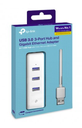 Adaptador USB 2 en 1 con Hub de 3 Puertos USB 3.0 y Adaptador Ethernet Gigabit (UE330)