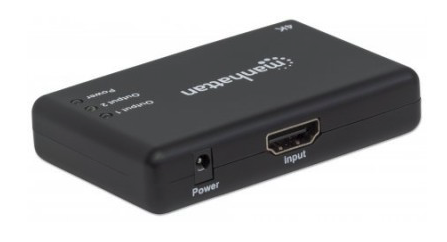 Splitter HDMI de 2 puertos; Resolución 4K@30Hz, Video full 3D y Color Profundo