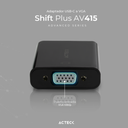 Adaptador USB-C a VGA Shift Plus AV415 Acteck