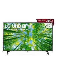 Televisor LG 43UQ8000PSB, 43 pulgadas, UHD, Smart LED TV, 3840 x 2160 Pixeles, webOS