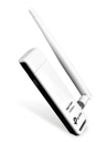 Adaptador USB TP-LINK TL-WN722N, Inalámbrico, 150 Mbit/s, Color blanco
