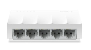 Switch De 5 PuertosPara Escritorio TP-LINK LS1005 De 5 Ptos 10/100M Y Tecnología Green Ethernet