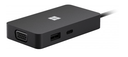 Adaptador Microsoft Banff Hub Adapter. (SWV-00001) puerto USB-C con carga de paso, 1 puerto USB 3.1/Gen 2​, VGA,  Gigabit Ethernet​ and HDMI 2.0 con salida