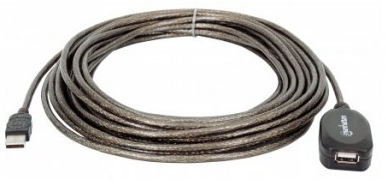 Cable USB - Extension MANHATTAN, 10 m, USB A, USB A, Macho/hembra
