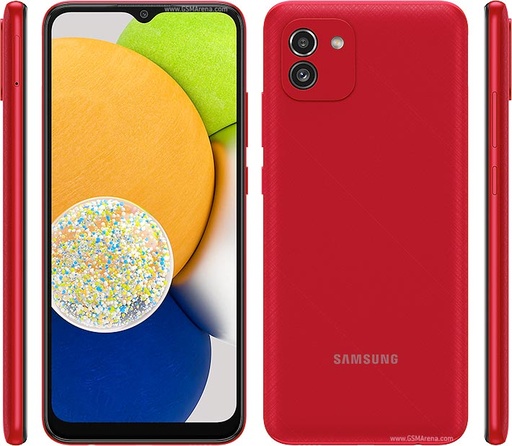 [A03] Teléfono Celular SAMSUNG A03, 6.5 pulgadas, 4GB, Rojo, Android 11