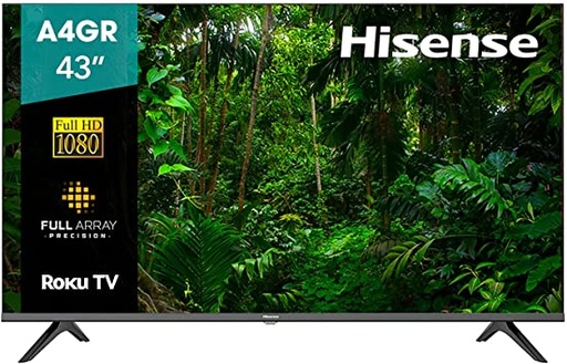 [43A4GR] Televisor Hisense 43A4GR, 43 pulgadas, LED FHD 1920 x 1080 Pixeles, SMART ROKU