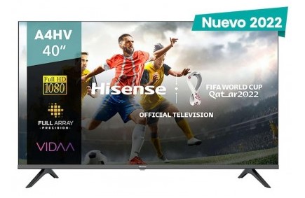[40A4HV] Televisor Hisense 40A4HV, 40 pulgadas, LED FHD