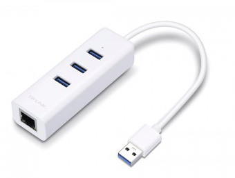 [UE330] Adaptador USB 2 en 1 con Hub de 3 Puertos USB 3.0 y Adaptador Ethernet Gigabit (UE330)
