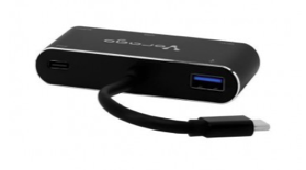 [ADP-350] Adaptador Vorago 5 en 1 ADP-350 Usb tipo C a HDMI, VGA, Usb 3.0, Jack 3.5MM, PD