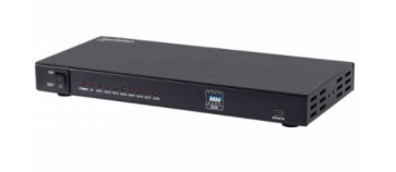 [207560] Video Splitter HDMI 4K MANHATTAN de 8 puertos, Negro, HDMI, HDMI, HDMI, Hembra/hembra