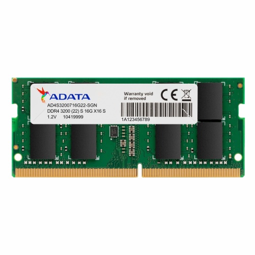 [AD4S32008G22-SGN] Memoria RAM ADATA AD4S32008G22-SGN, 8 GB, DDR4, 3200 MHz, SO-DIMM