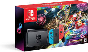 [NINESWOLEDAZDD03] Consola Nintendo Switch Version Mario Kart Nintendo NINESWOLEDAZDD03, Consola, Negro Azul/Rojo, Nintendo Switch